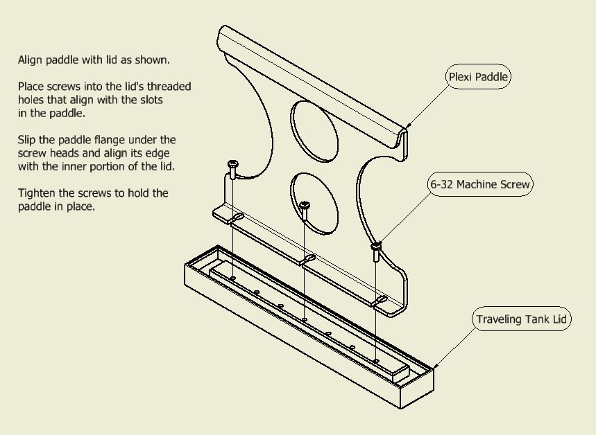 Installing Traveling Tank Plexi Paddles